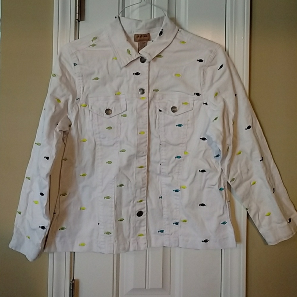 Choices White Denim Jacket